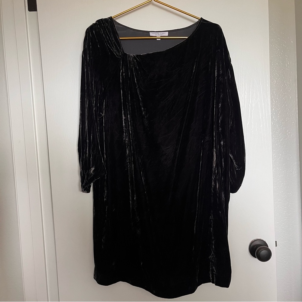 Adrienne Vittadini Crushed Velvet Dress